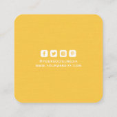 Kleding Labels Klein-bedrijfs-geel-wit (Achterkant)