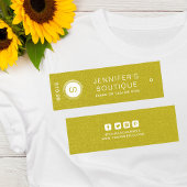 Kleding Labels Klein-bedrijfs-Gold White