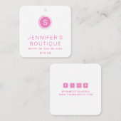 Kleding Labels Klein-Roze Wit (Voorkant / Achterkant)
