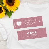 Kleding Labels Klein-Roze Wit