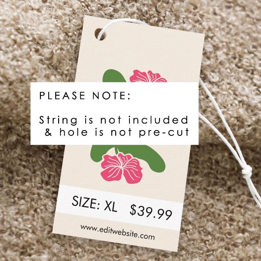 Kleding Labels Klein Visitekaartje Informatiekaartje