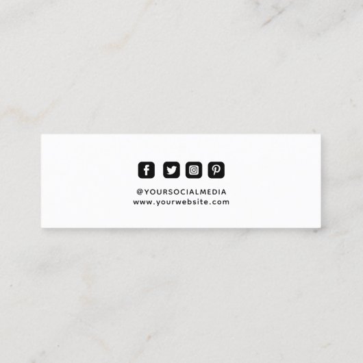 Kleding Labels Klein-zwart wit (Achterkant)