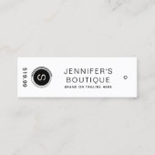 Kleding Labels Klein-zwart wit (Voorkant)