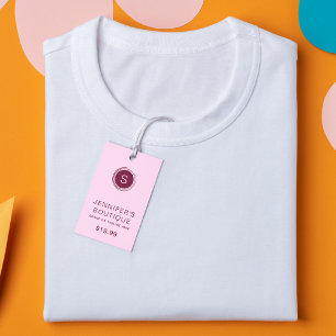 Kleding Labels Kleine Bedrijf Paarse