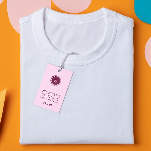 Kleding Labels Kleine Bedrijf Paarse