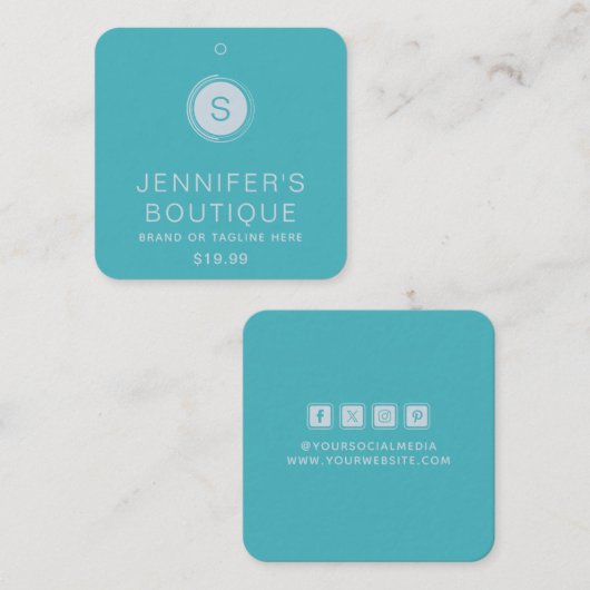 Kleding Labels Kleine Bedrijf Pelorous (Voorkant / Achterkant)