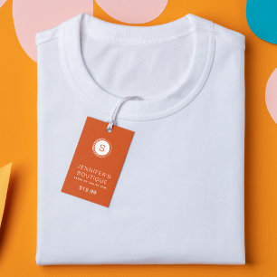 Kleding Labels Kleine Bedrijf Sinopia Sinaasappel