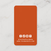 Kleding Labels Kleine Bedrijf Sinopia Sinaasappel (Achterkant)