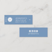 Kleding Labels Kleine Bedrijfs Blauwe Prijs Labels (Voorkant / Achterkant)