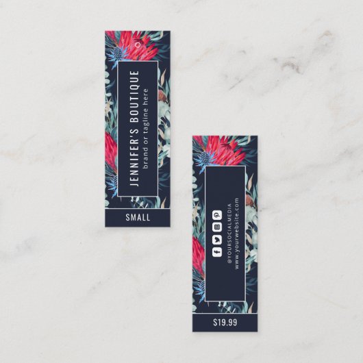 Kleding Labels Kleine Bedrijfs Botanisch Label van (Voorkant / Achterkant)