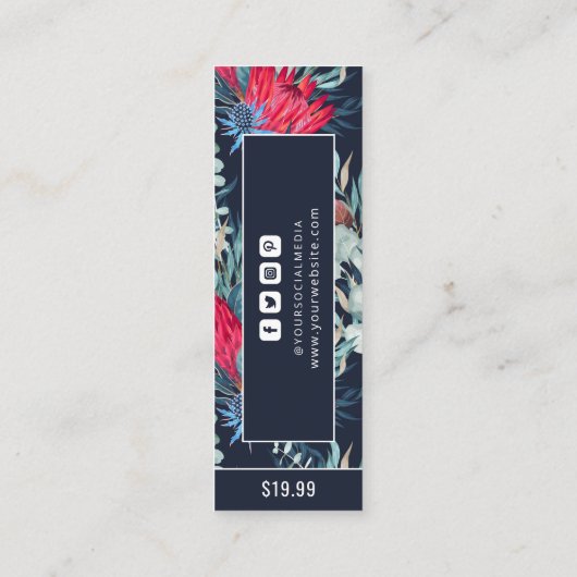 Kleding Labels Kleine Bedrijfs Botanisch Label van (Achterkant)