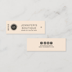 Kleding Labels Kleine Bedrijfs Bruine Prijs Labels