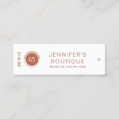 Kleding Labels Kleine Bedrijfs Bruine Prijs Labels (Voorkant)