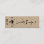 Kleding Labels Kleine Bedrijfs Kraft Prijs Labels (Voorkant)