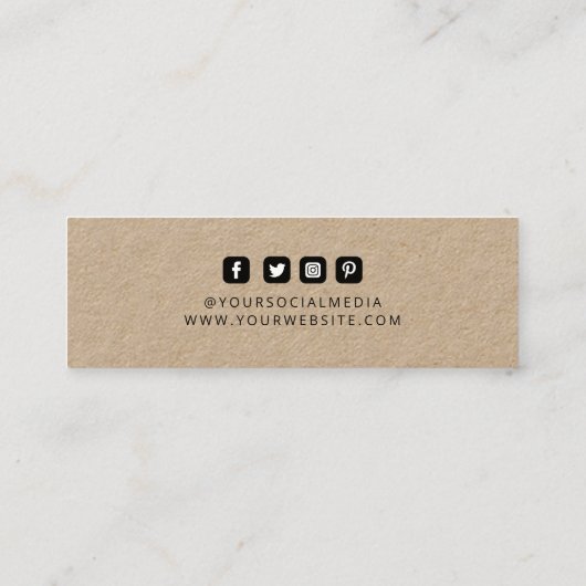 Kleding Labels Kleine Bedrijfs Kraft Prijs Labels (Achterkant)