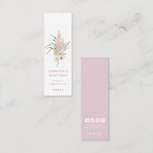 Kleding Labels Kleine Bedrijfs Luxe Roos Prijs Lab (Voorkant / Achterkant)