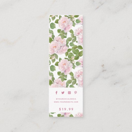 Kleding Labels Kleine Bedrijfs Luxe Roos Prijs Lab (Achterkant)