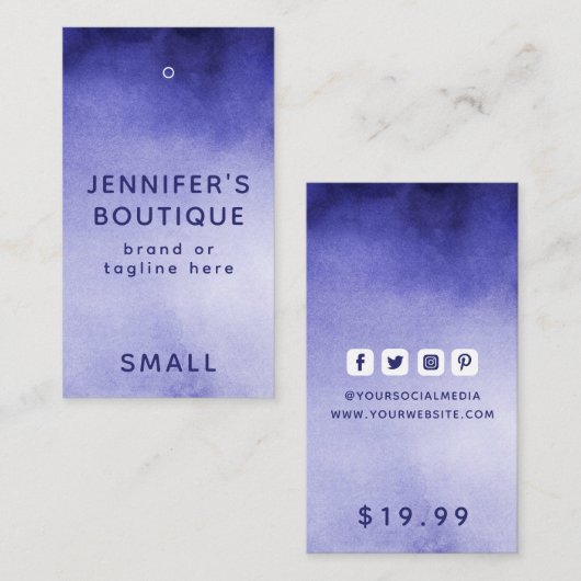 Kleding Labels Kleine Bedrijfs Luxprijs Label (Voorkant / Achterkant)