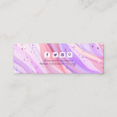 Kleding Labels Kleine Bedrijfs Paarse Glitter Prij (Achterkant)