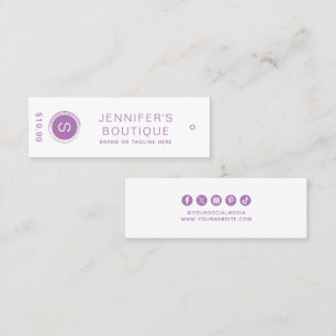 Kleding Labels Kleine Bedrijfs Paarse Labels van d