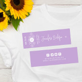 Kleding Labels Kleine Bedrijfs Paarse Labels van d