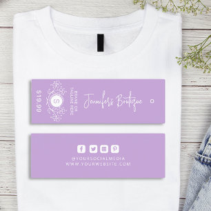 Kleding Labels Kleine Bedrijfs Paarse Labels van d