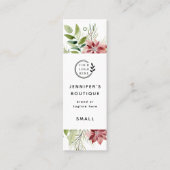 Kleding Labels Kleine Bedrijfs Poinsettia PrijsLab (Voorkant)