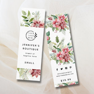 Kleding Labels Kleine Bedrijfs Poinsettia PrijsLab