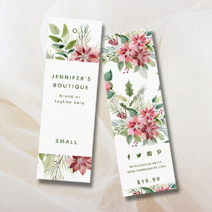 Kleding Labels Kleine Bedrijfs Poinsettia PrijsLab