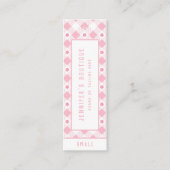 Kleding Labels Kleine Bedrijfs Preppy Roze Prijs L (Voorkant)