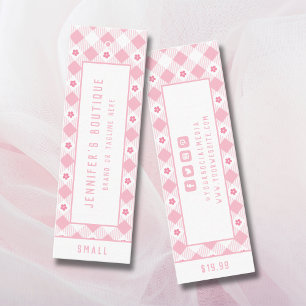 Kleding Labels Kleine Bedrijfs Preppy Roze Prijs L