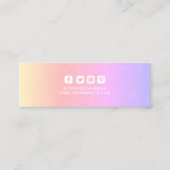 Kleding Labels Kleine Bedrijfs Regenboog Wit (Achterkant)