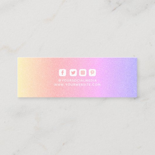 Kleding Labels Kleine Bedrijfs Regenboog Wit (Achterkant)