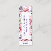 Kleding Labels Kleine Bedrijfs Roze Floral Prijs L (Voorkant)