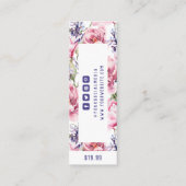 Kleding Labels Kleine Bedrijfs Roze Floral Prijs L (Achterkant)