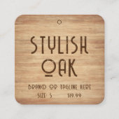 Kleding Labels Kleine Bedrijfs Wooden Robuust (Voorkant)