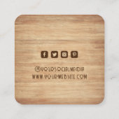 Kleding Labels Kleine Bedrijfs Wooden Robuust (Achterkant)