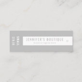 Kleding Labels Kleine Bedrijfs Zilver (Voorkant)