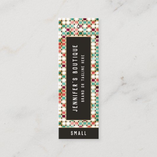 Kleding Labels Kleine BedrijfsRetro Prijs Label (Voorkant)