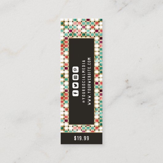 Kleding Labels Kleine BedrijfsRetro Prijs Label (Achterkant)