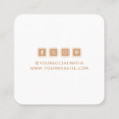 Kleding Labels Kleine BedrijfsTan Wit (Achterkant)