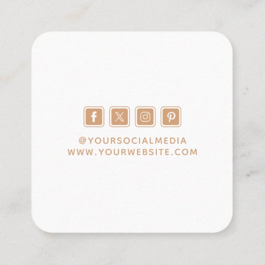 Kleding Labels Kleine BedrijfsTan Wit (Achterkant)