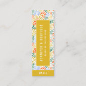 Kleding Labels Kleine Bedrijven Floral Prijs Label (Voorkant)