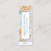 Kleding Labels Kleine Bedrijven Floral Prijs Label (Voorkant)