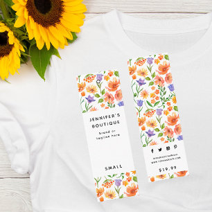 Kleding Labels Kleine Bedrijven Floral Prijs Label