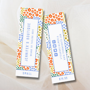 Kleding Labels Kleine Bedrijven Floral Prijs Label