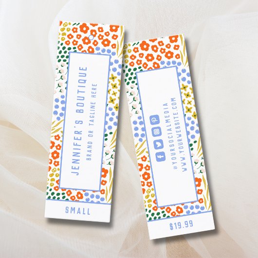 Kleding Labels Kleine Bedrijven Floral Prijs Label