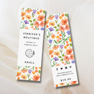 Kleding Labels Kleine Bedrijven Floral Prijs Label