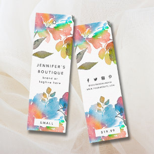 Kleding Labels Kleine Bedrijven Floral Prijs Label