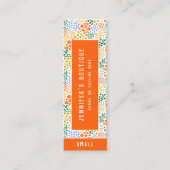 Kleding Labels Kleine Bedrijven Floral Prijs Label (Voorkant)